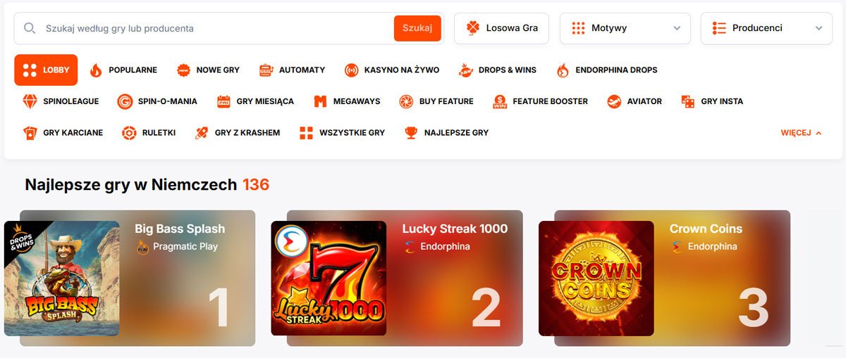 Vulkan Spiele automaty slotowe i dostawcy gier